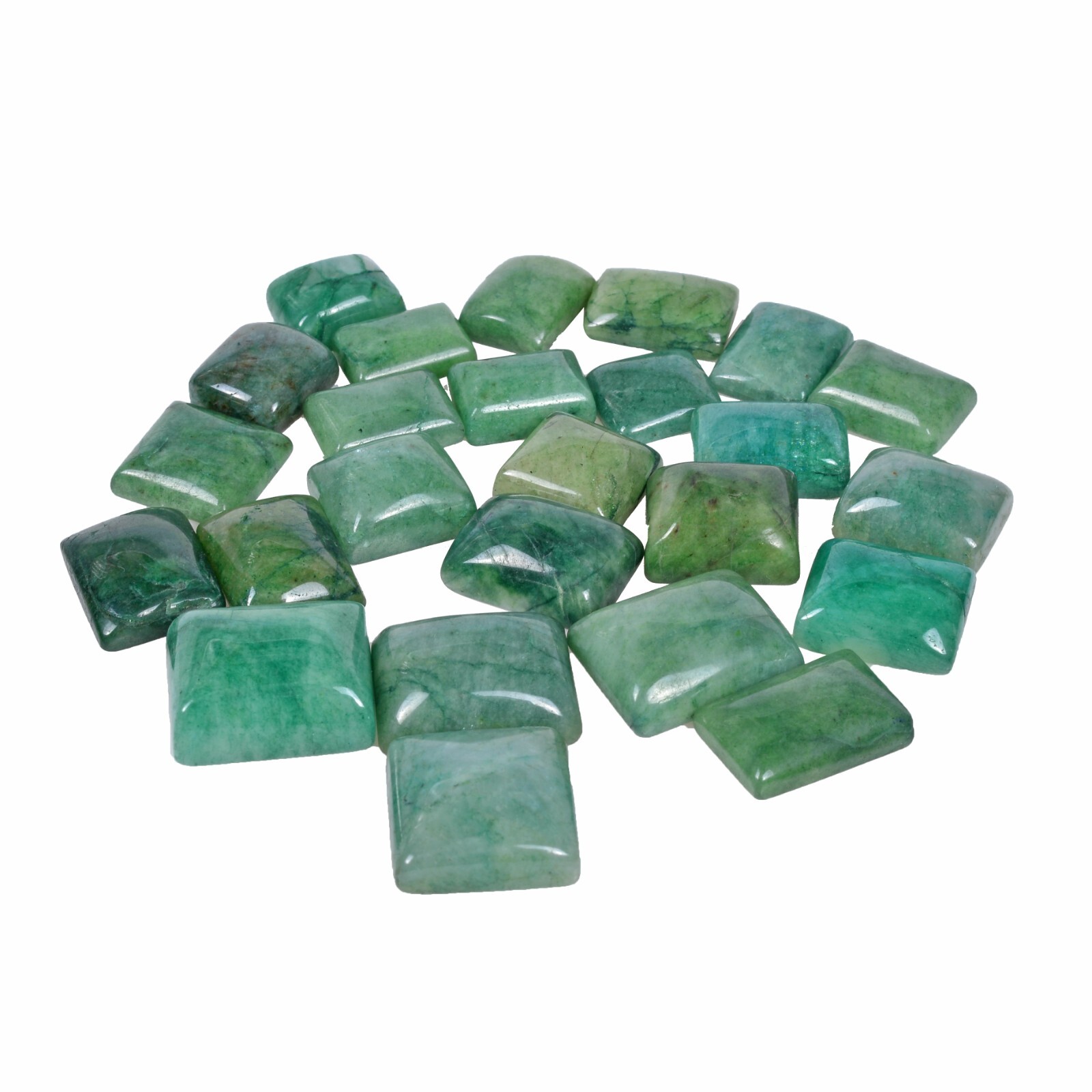 HUGE 370 Ct Natural Green Brazilian Emerald Rectangular Cabochon Loose Gemstone