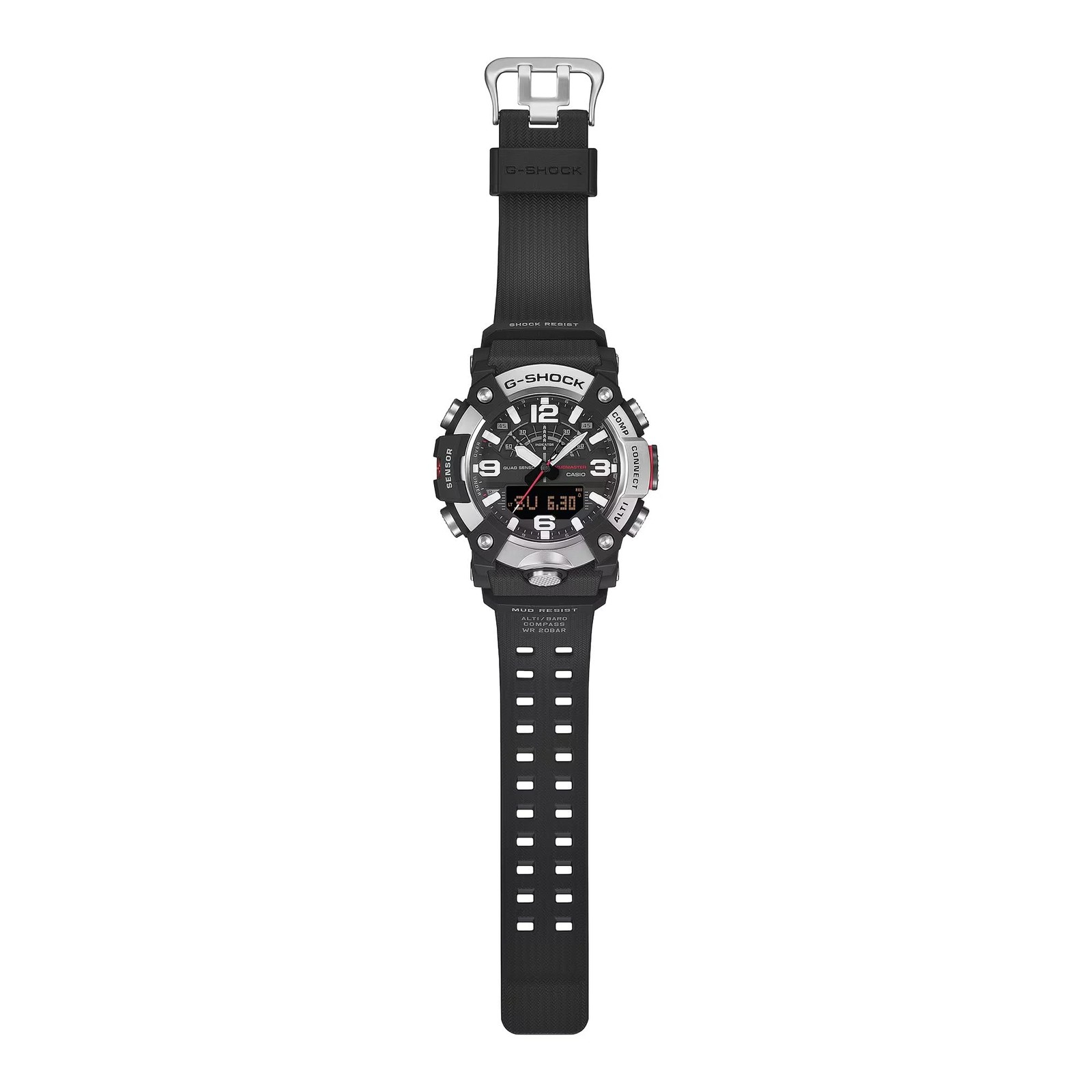 G-SHOCK Master of G Mudmaster Analog-Digital Watch, Black, Smartphone Link, GG-B