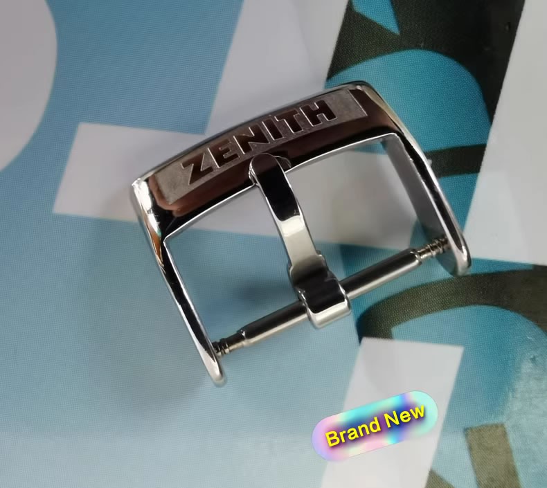 NEW ZENITH pin buckle steel polished 16MM 18MM Brand
