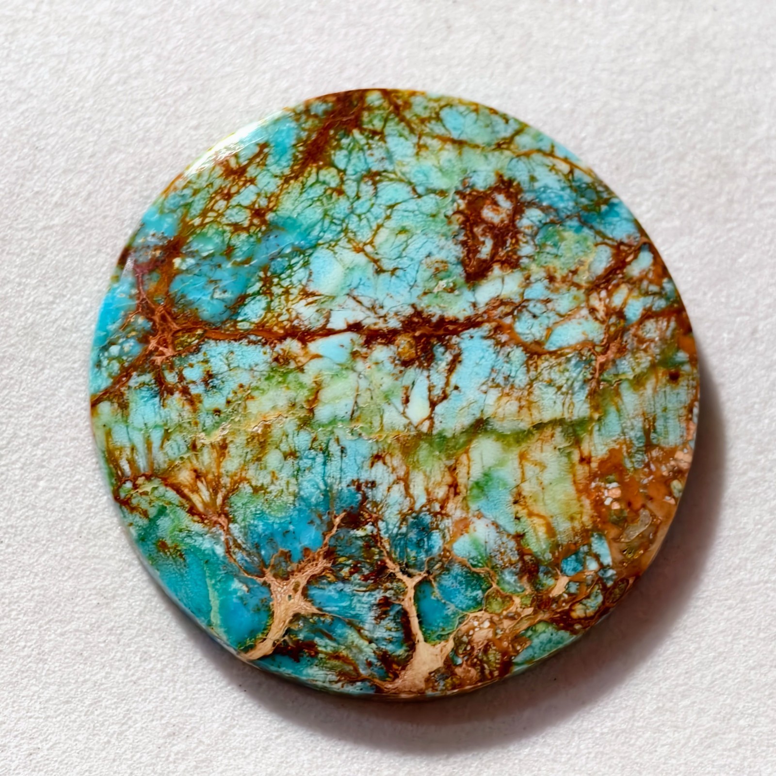 28 Cts Sea Sediment Jasper Cabochon Gemstone For Jewelry 31x31x4.3 MM