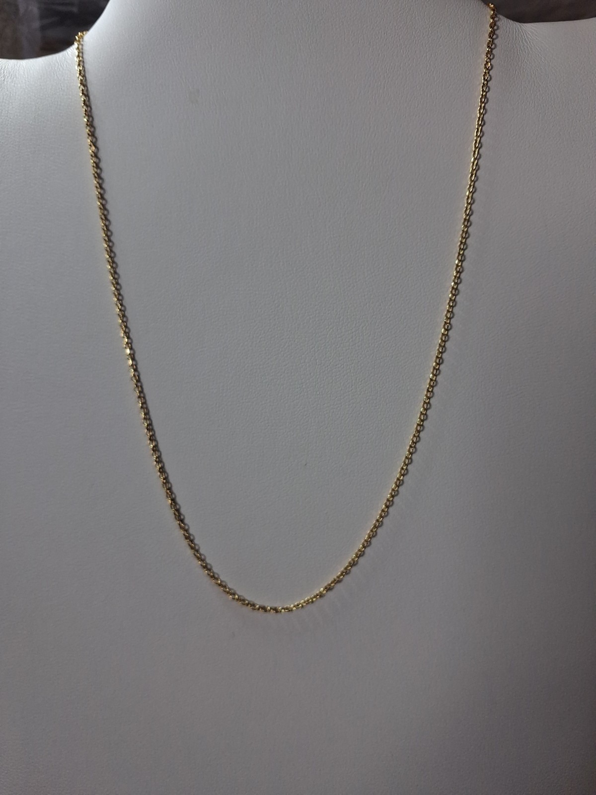 10k Yellow Gold 16″ Tight Anchor Chain 1.5mm