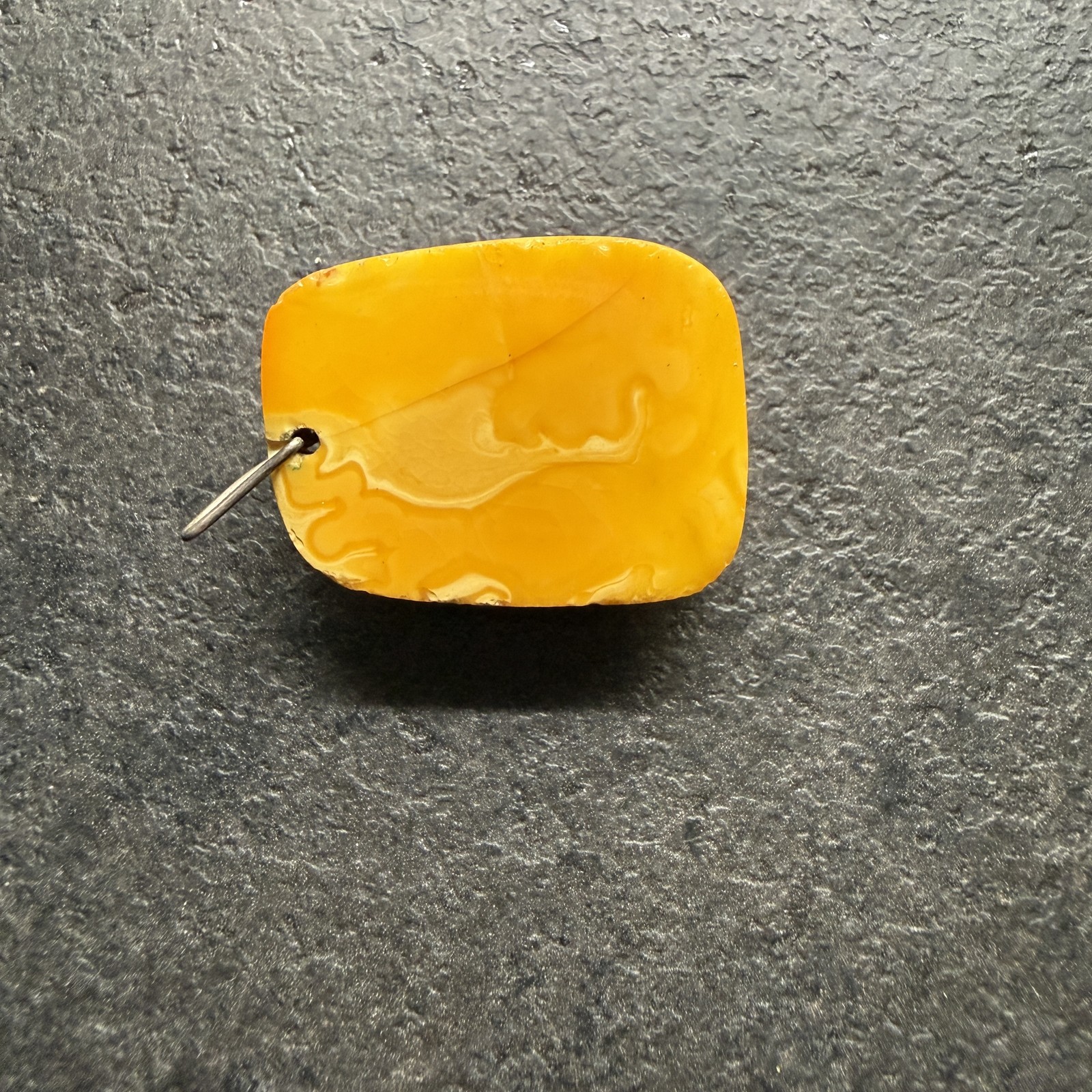 Baltic Amber Pendant butterscotch Natural Alloy Genuine Handmade Gift 6.8g