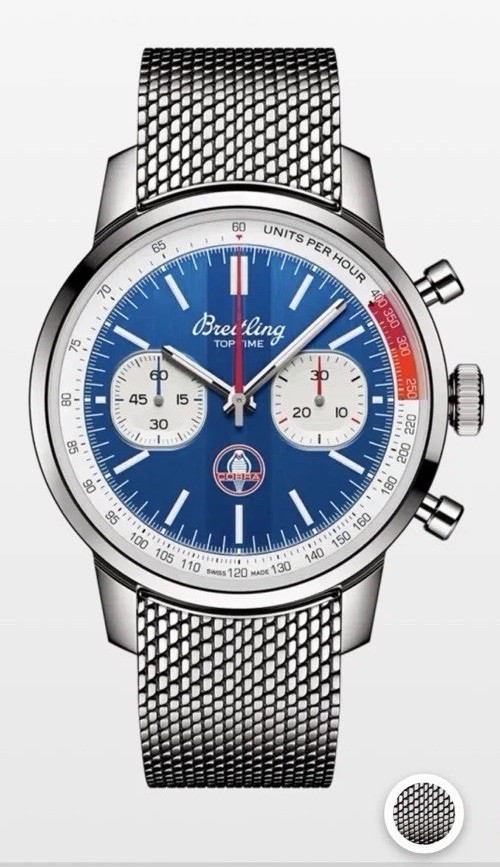 Breitling Top Time B01 Shelby Cobra Chrono Steel Auto Watch 41mm AB01763A1C1A1
