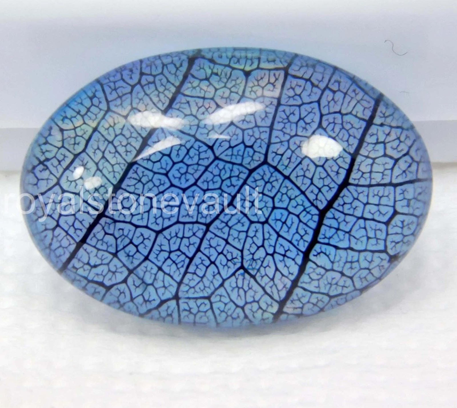 Natural Aurora Blue Fire Opal Doublet 8.95 Ct Certified Rainbow Color GemS D25