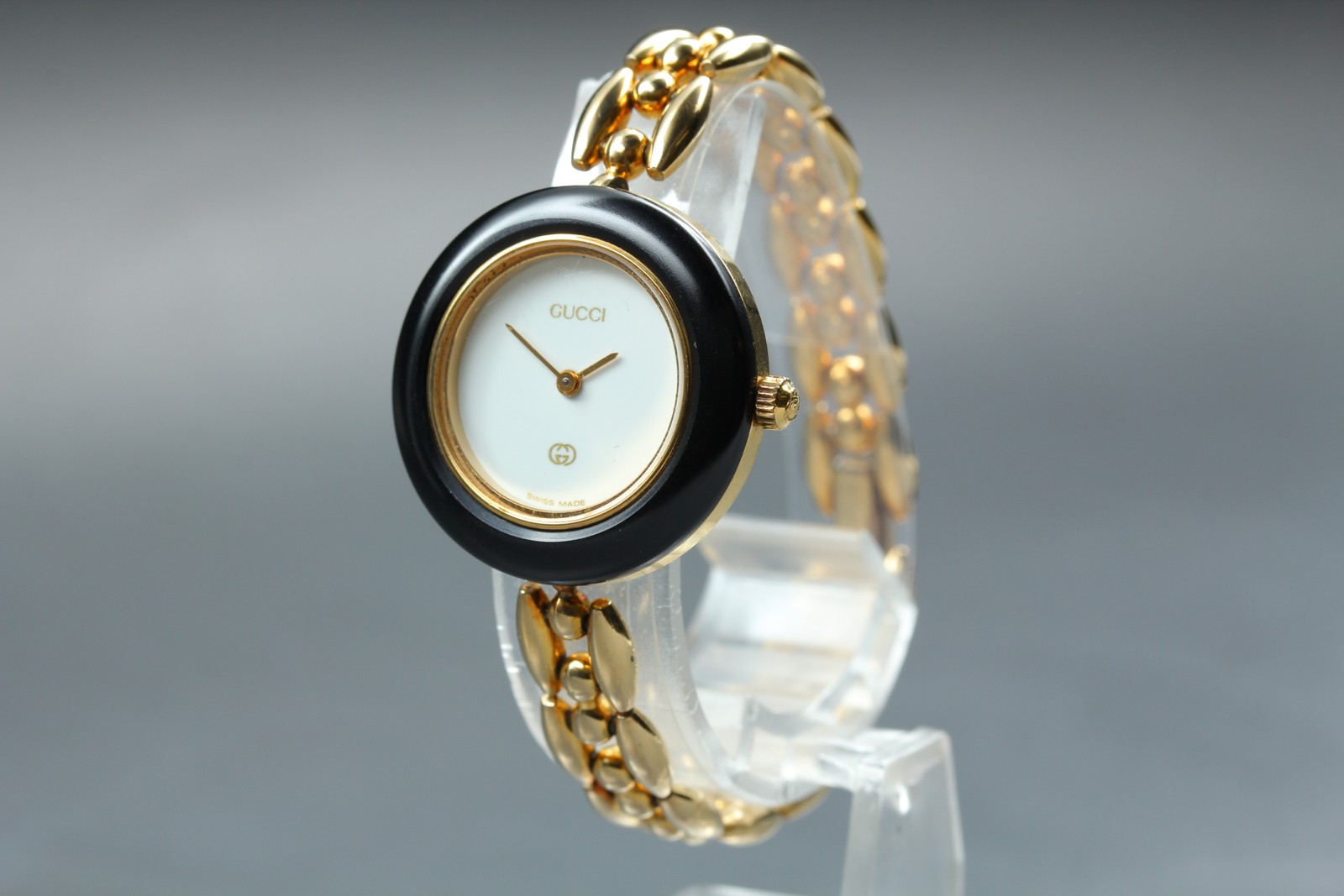 Gucci Change Bezel Color 1100L Gold Women’s Watch From JAPAN Excellent