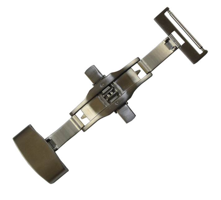 24mm Panatime Brushed Finish Easy Open Push Button Deployant Clasp
