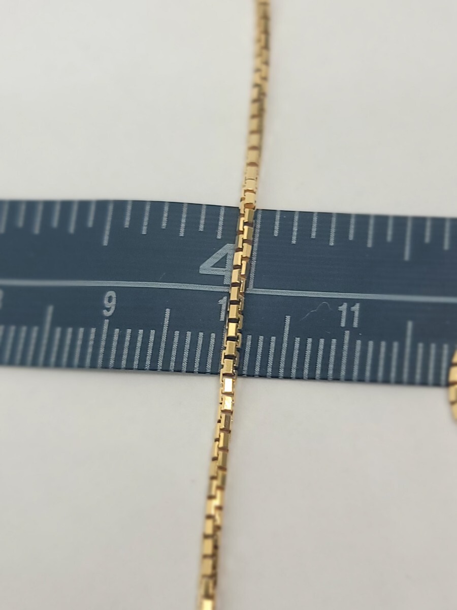 Authentic 14K Solid Yellow Gold Box Chain Necklace 1mm-2.5mm All Size 16″-30″