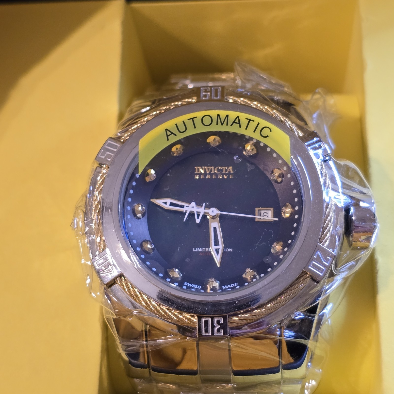 Invicta Reserve Men’s Bolt Zeus Heritage Swiss Made Automatic Watch 31625 53mm