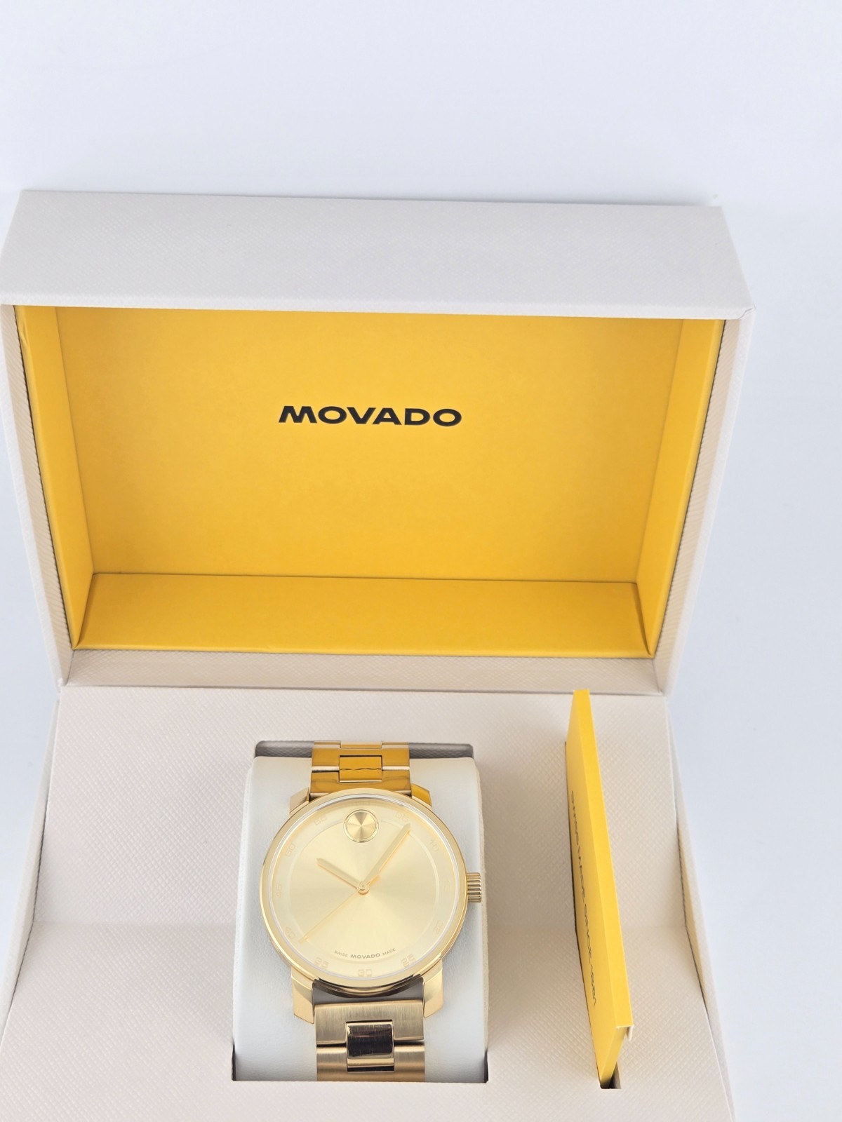 Movado Bold Access Men’s Gold Tone Bracelet Watch – 3600912 ($795 MSRP)