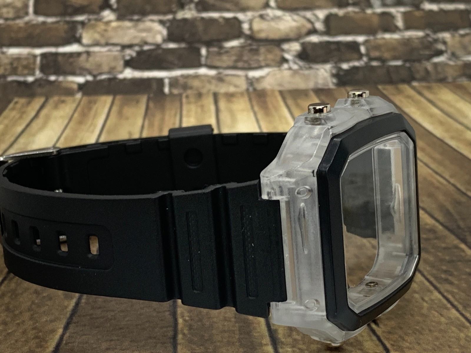 Mod Case & Strap for Casio Royale AE-1200 Transparent Case WATCH NOT INCLUDED