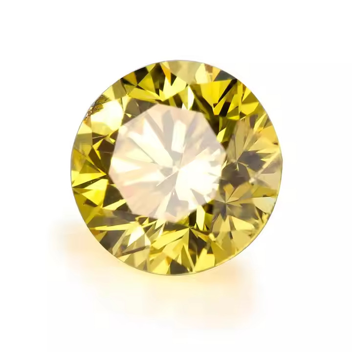Elegant 1 Carat Natural Yellow Diamond – VVS1 | Round | D Color Certified Z18