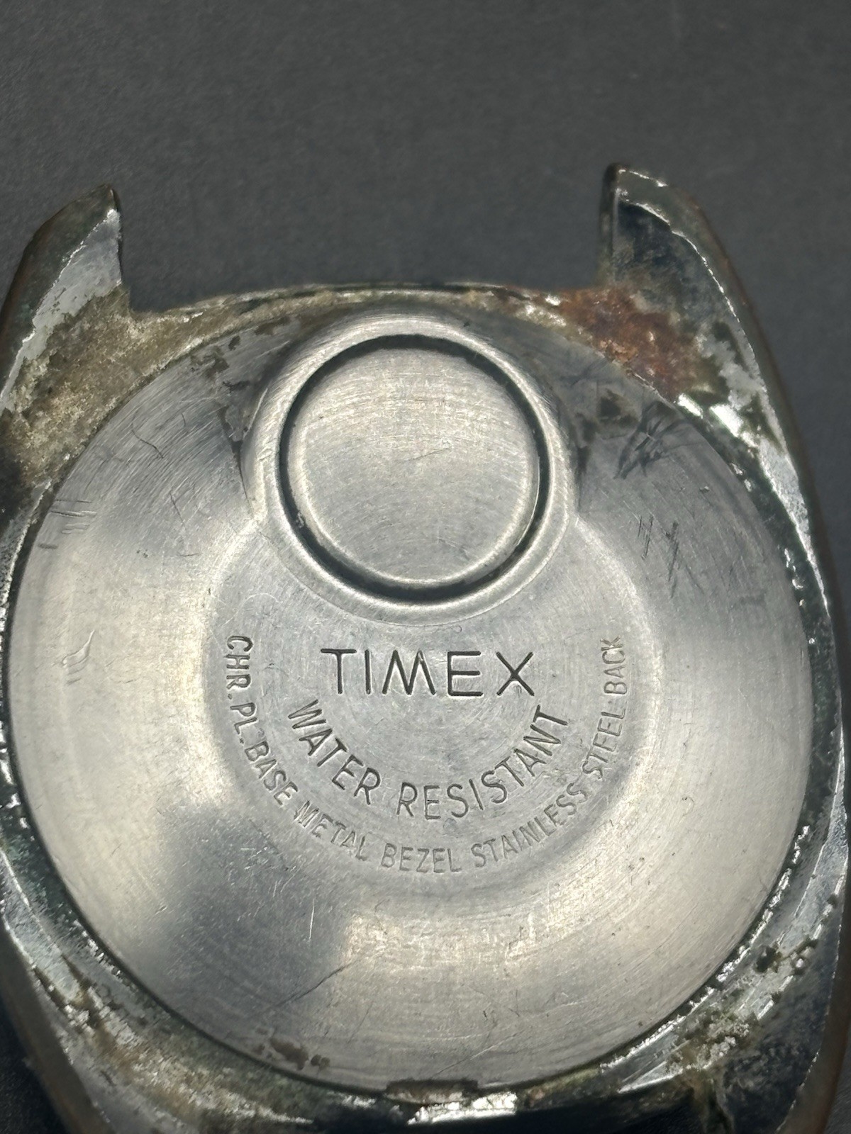 VINTAGE TIMEX ELECTRONIC TIME ZONE WATCH MENS BLUE DIAL 1970s Parts Only