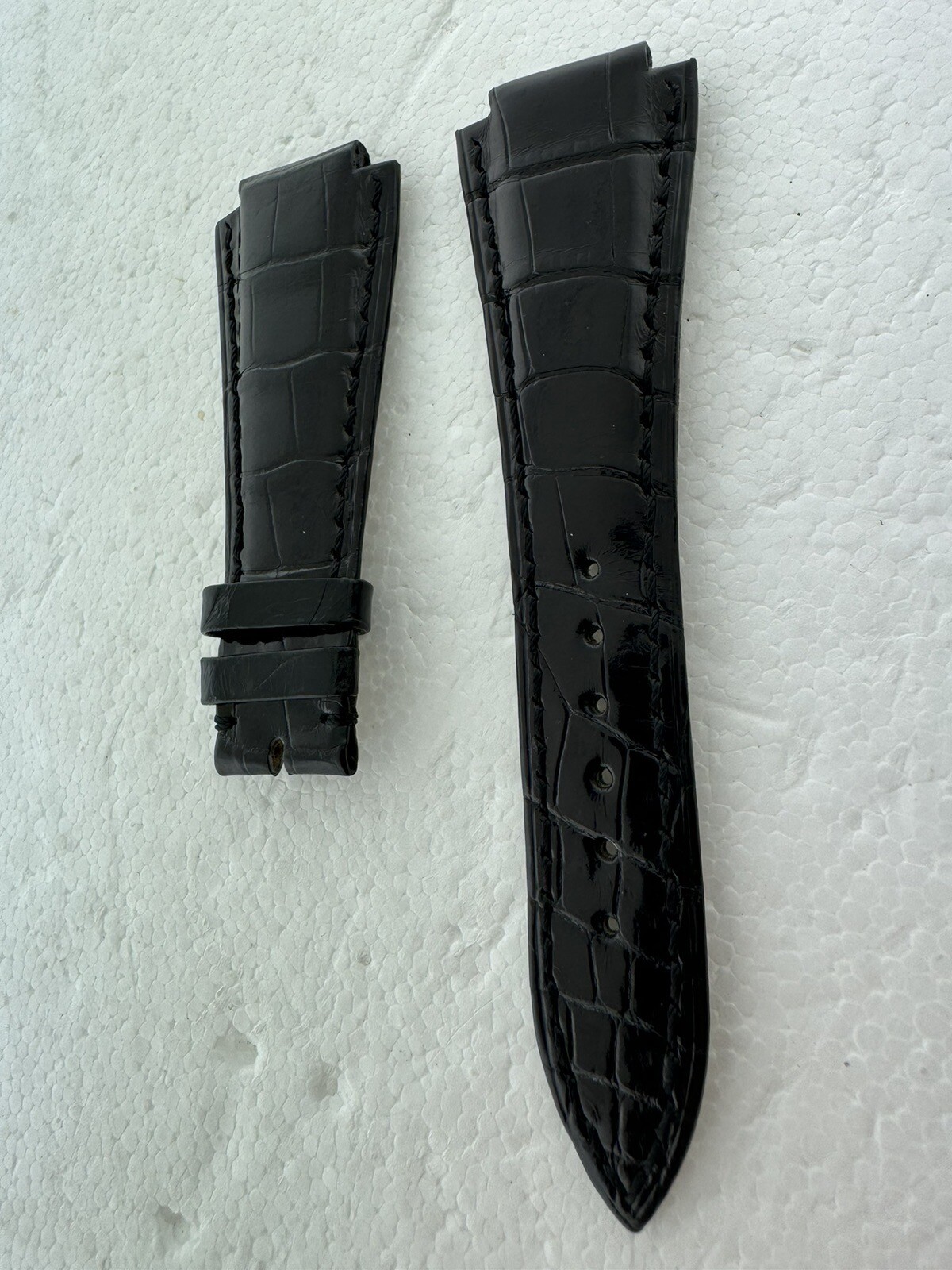 Audemars Piguet Royal Oak Black Leather 28mm X 17mm Watch Strap Band