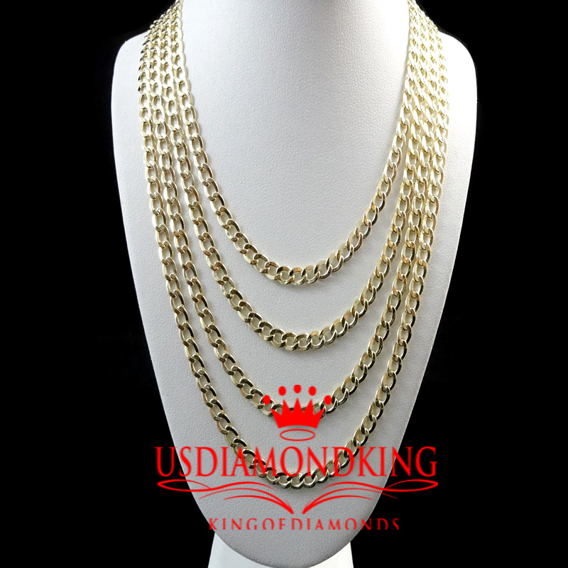 10K AUTHENTIC YELLOW GOLD MIAMI CUBAN CURB LINK CHAIN NECKLACE 2.5 MM 18~24 INCH