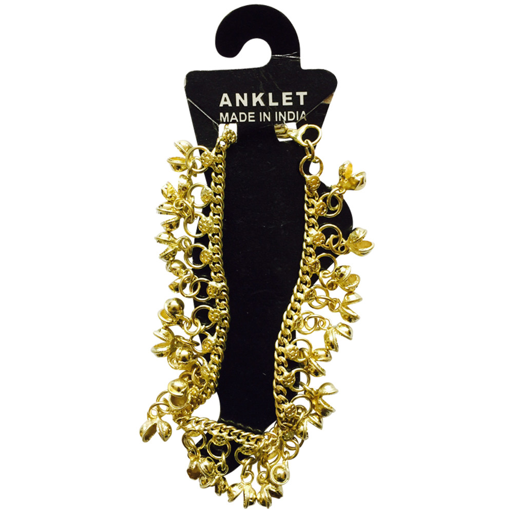 Belly Dance Anklet Silver gold Adjustable with Jingle Bells Foot Jewelry Fashion