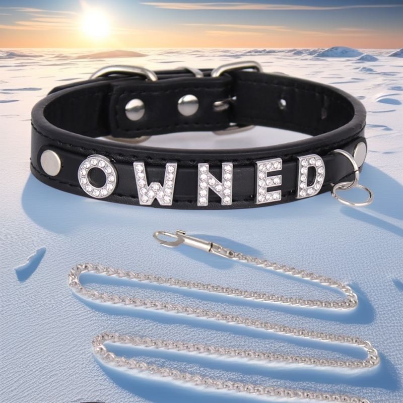 Custom Chocker BDSM Gift Choker Pu Leather Black DIY Necklace Collar Y3