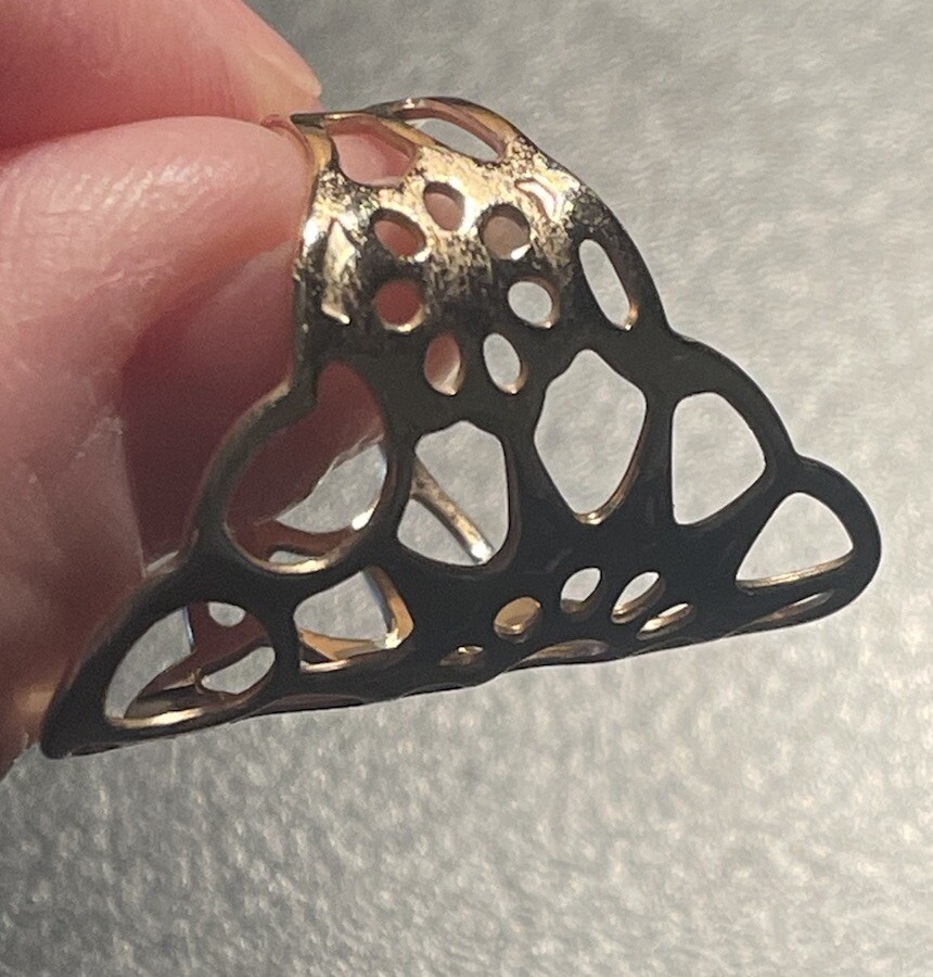 Thomas Sabo Filigree Silver Gilded Ring Size 7 (ish)