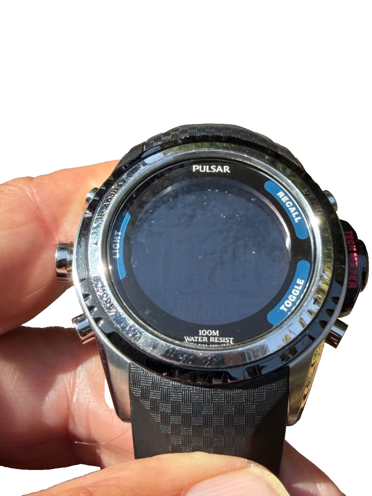 PULSAR By Seiko W880-X001 Altimeter Thermometer Barometer Digital Watch New Bat