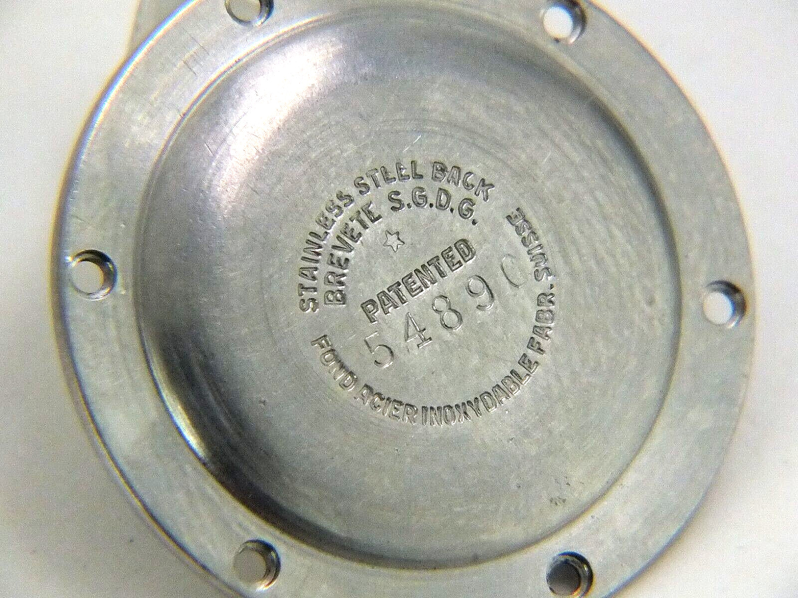 PIERCE Screw Down Stainless Steel Case Back for Chronograph for Spare/Project