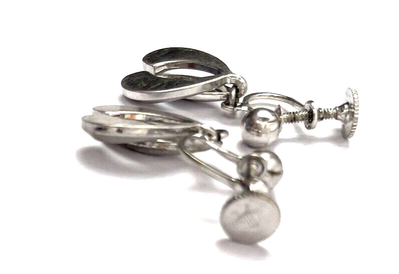 Vintage Lustern Necklace Earrings and Bracelet Set Silver Tone Signed