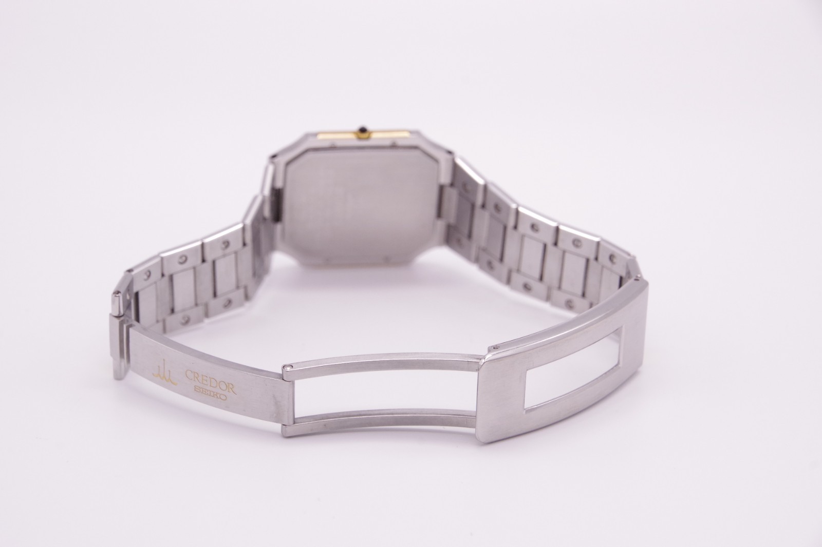 Reserved [Exc+5] SEIKO CREDOR 9570-5210 Two Tone 14K 16cm Qz Unisex JAPAN