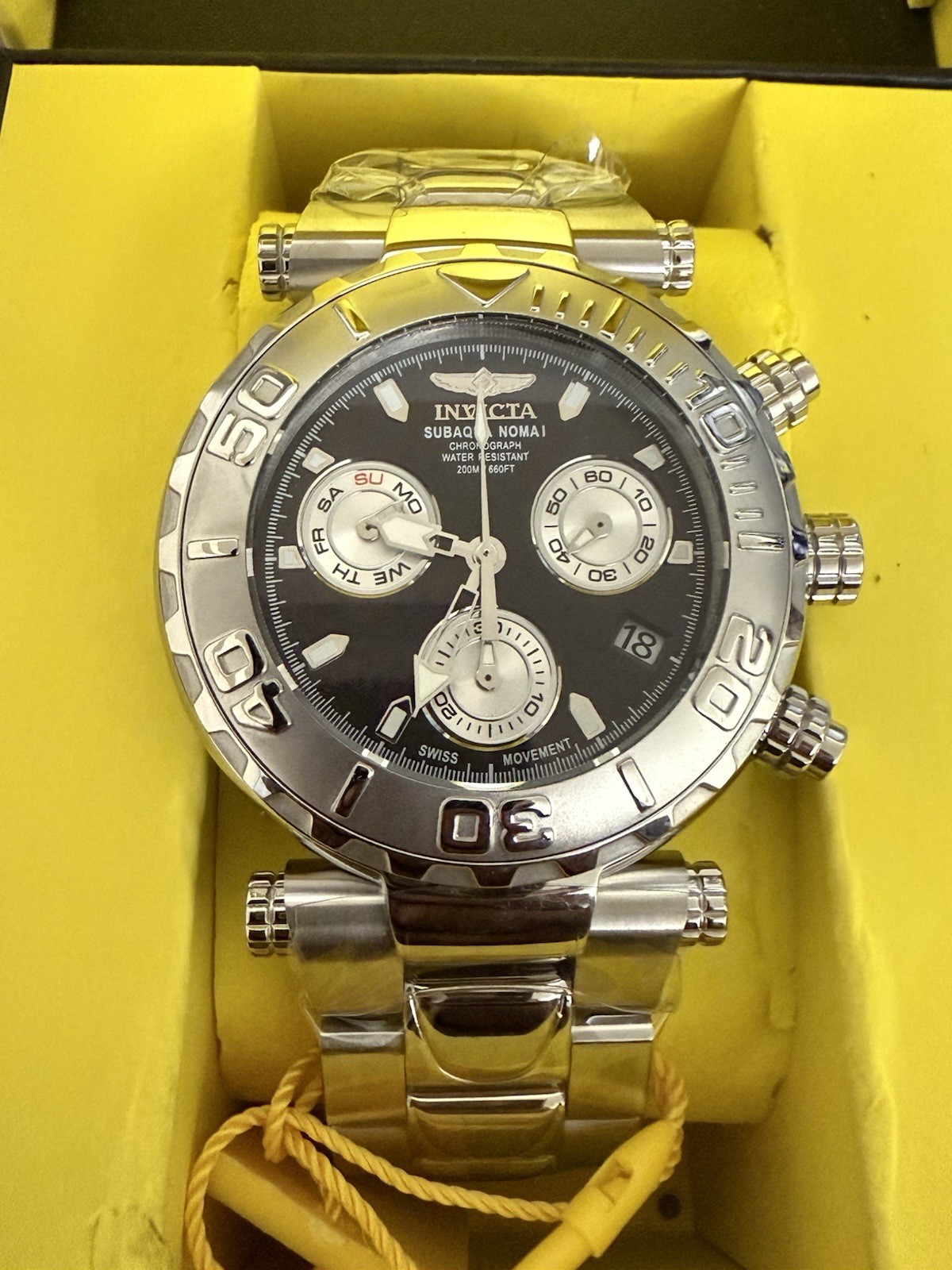 BRAND NEW INVICTA SUBAQUA NOMA I SWISS MOVEMENT BLACK DIAL 47MM MENS LMTD WATCH
