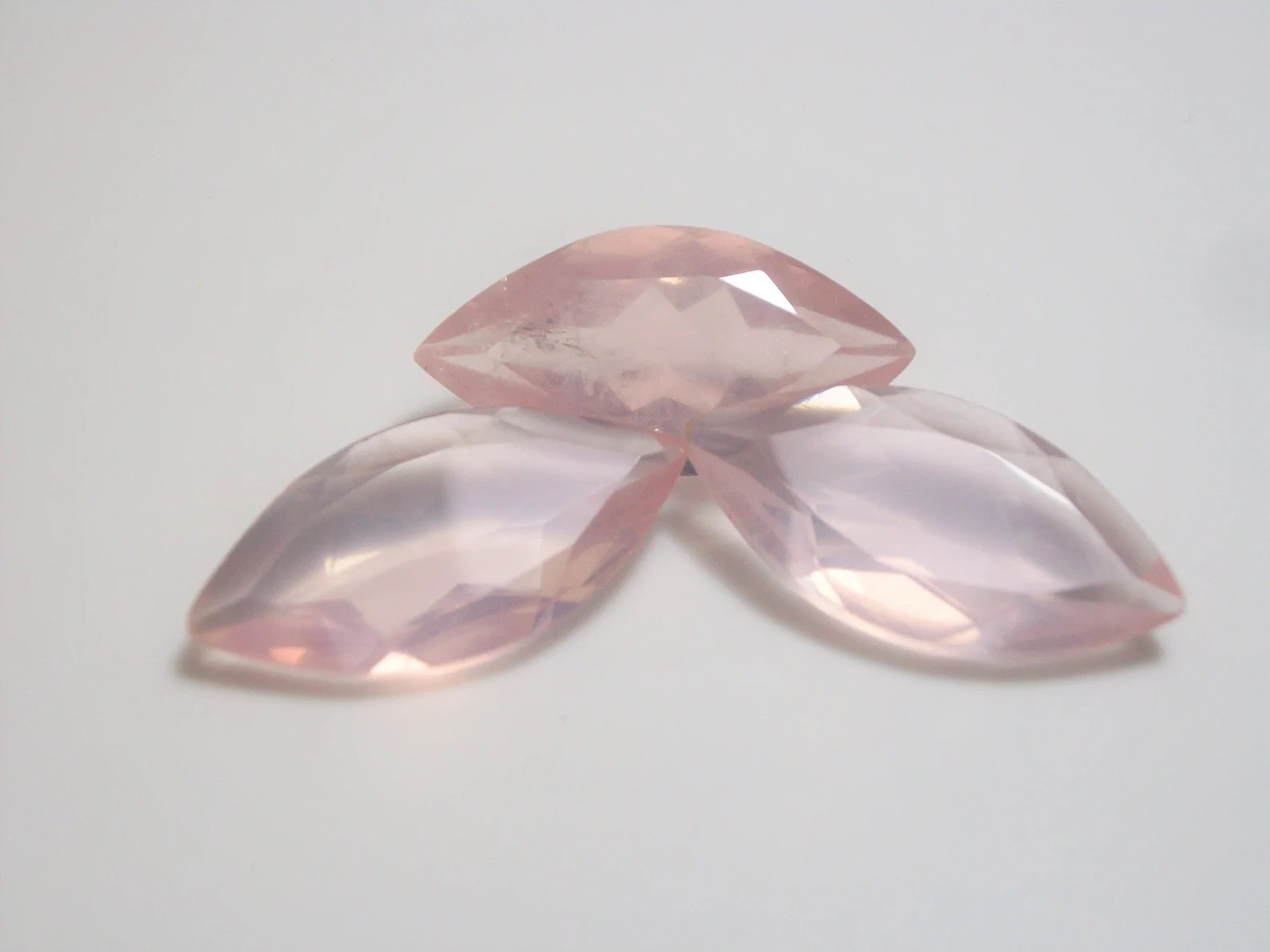 Natural Rose Quartz Marquise Faceted Cut 6x12mm To 12x24mm Loose Gemstone