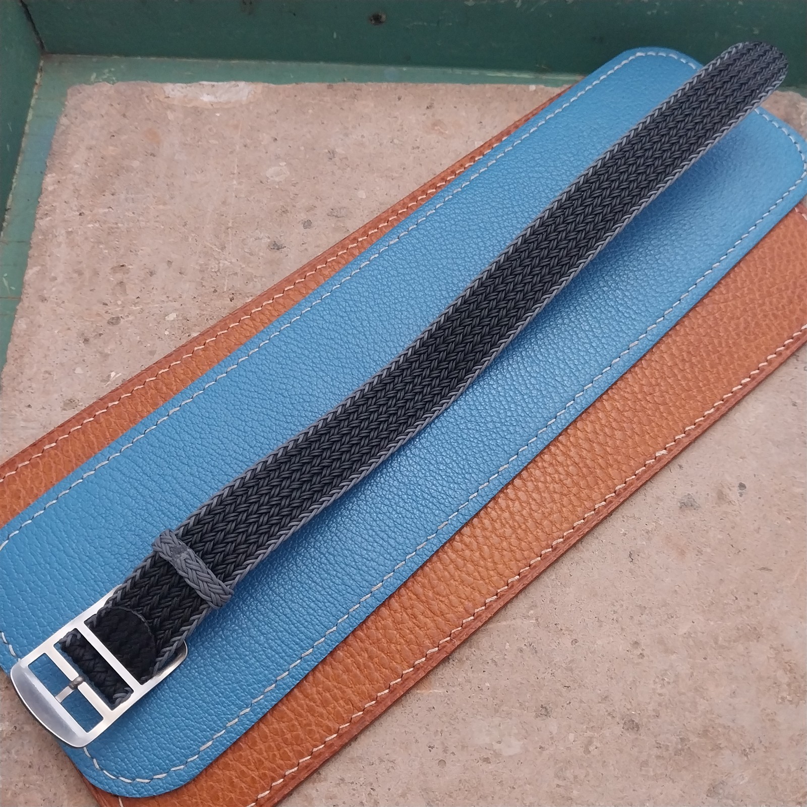 20mm Eulit Atlantic Braided Perlon Single Pass Field Watch Strap
