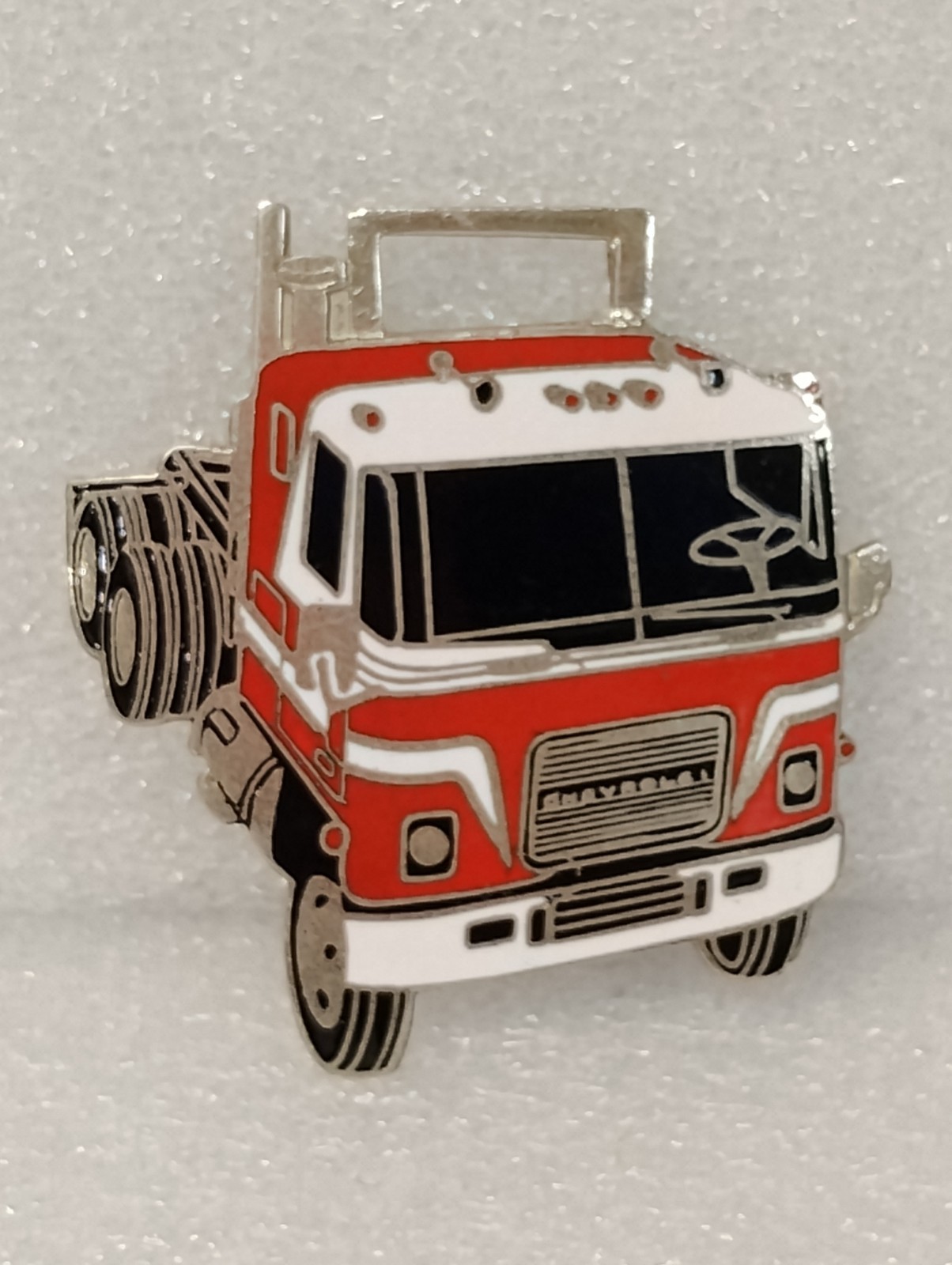 Chevrolet Cab-over Truck Enamel Watch Fob Pre-owned
