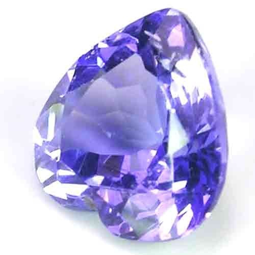 SYMMETRICAL NATURAL PURPLE BLUE COLOR TANZANITE GEM – HEART SHAPE