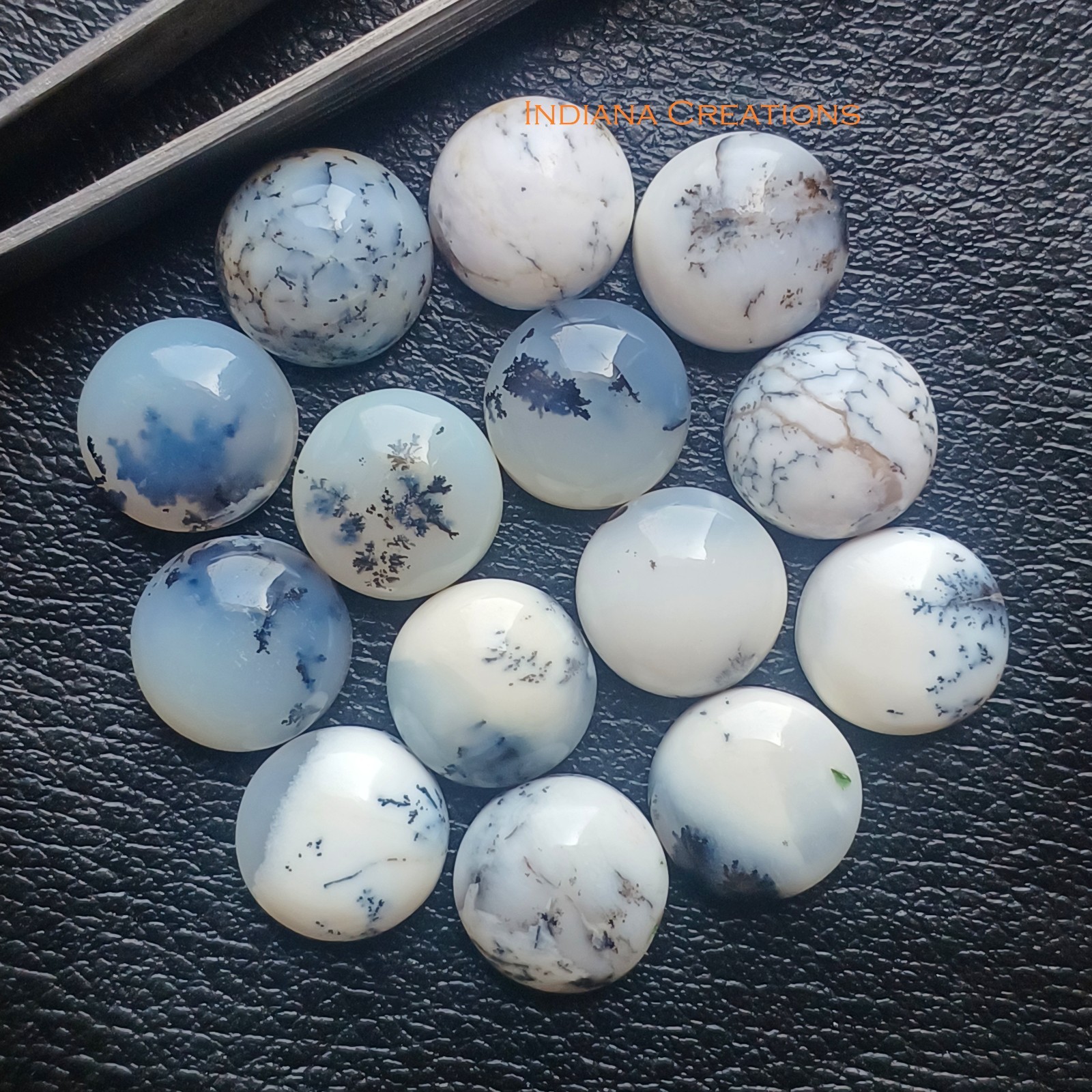 Dendrite Opal Round Cabochon 5mm To 20mm Natural Loose Gemstone