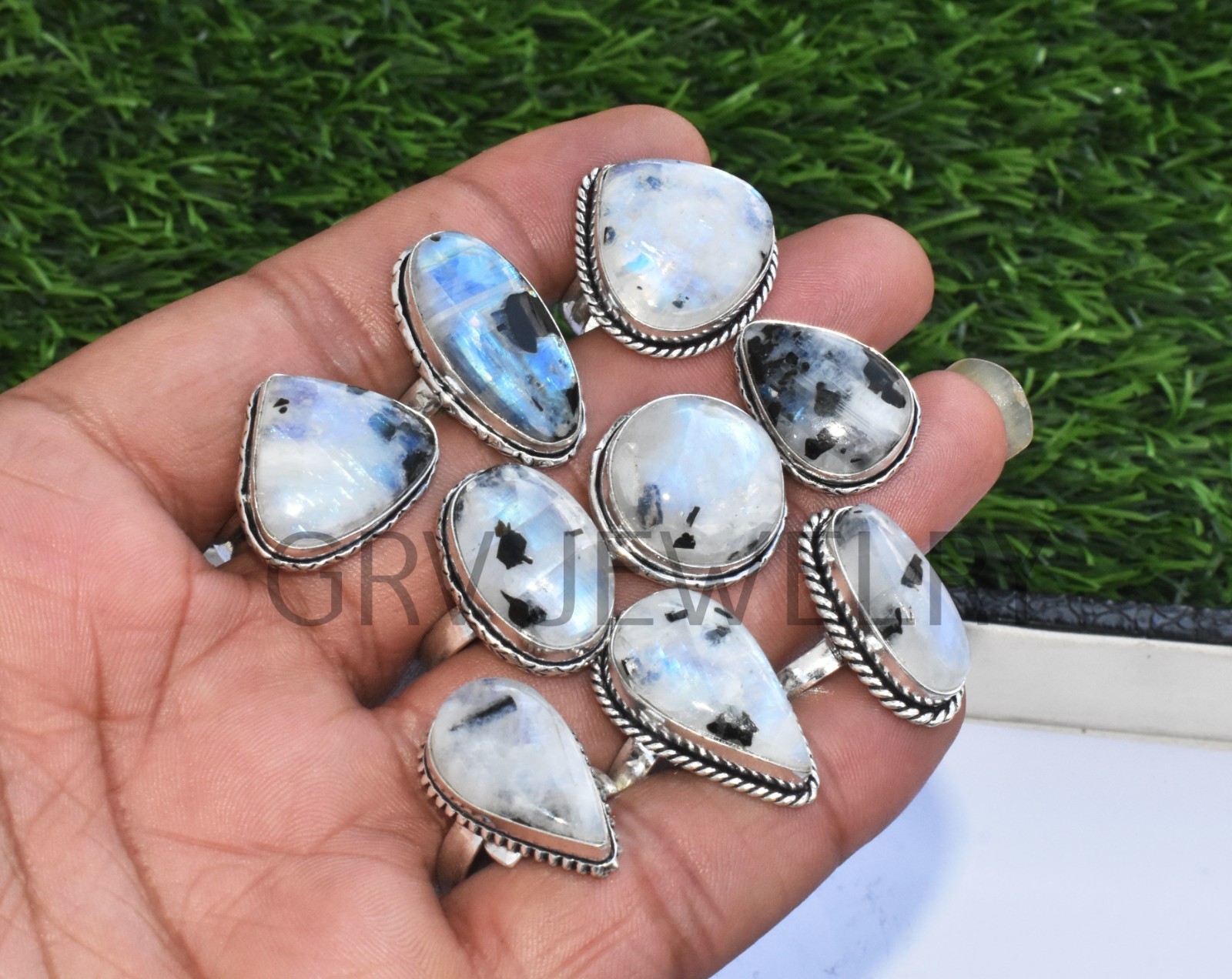 1-500 Pcs Pyrite Druzy In Wholesale Rings Lot: Silver Plated Whr-67