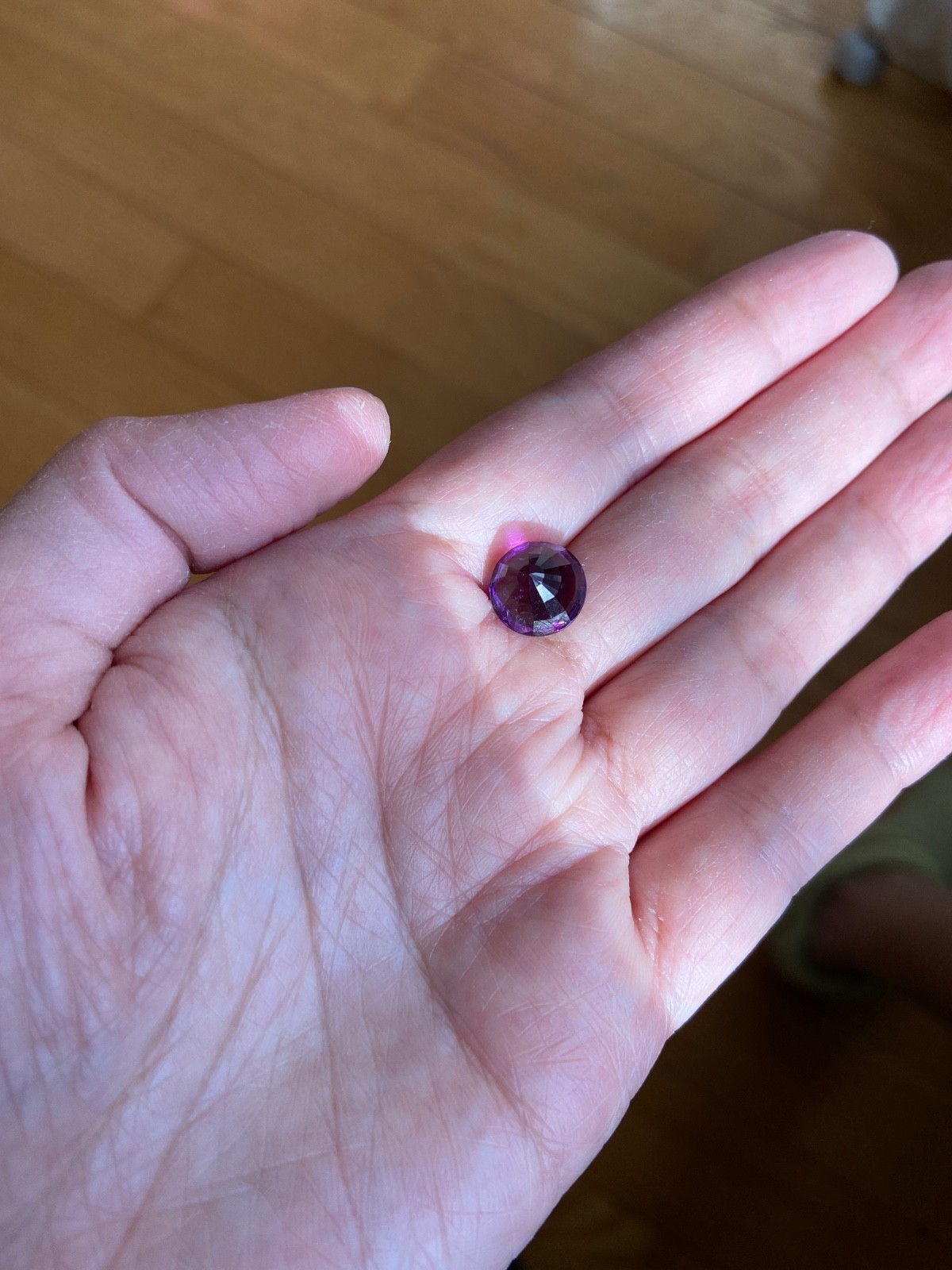 10.2 MM Natural Violet Purple-Ish Amethyst Fancy Faceted Loose Gem