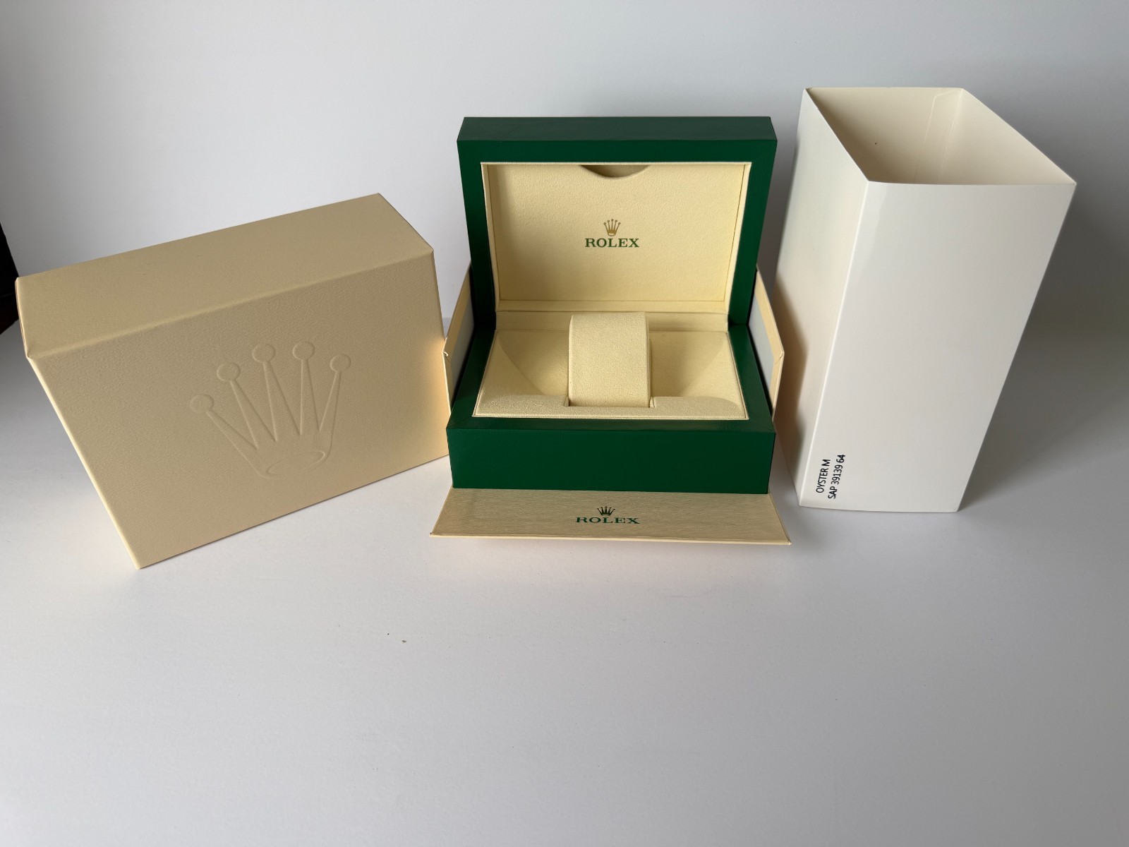Rolex Box Empty Storage Display Case Leather
