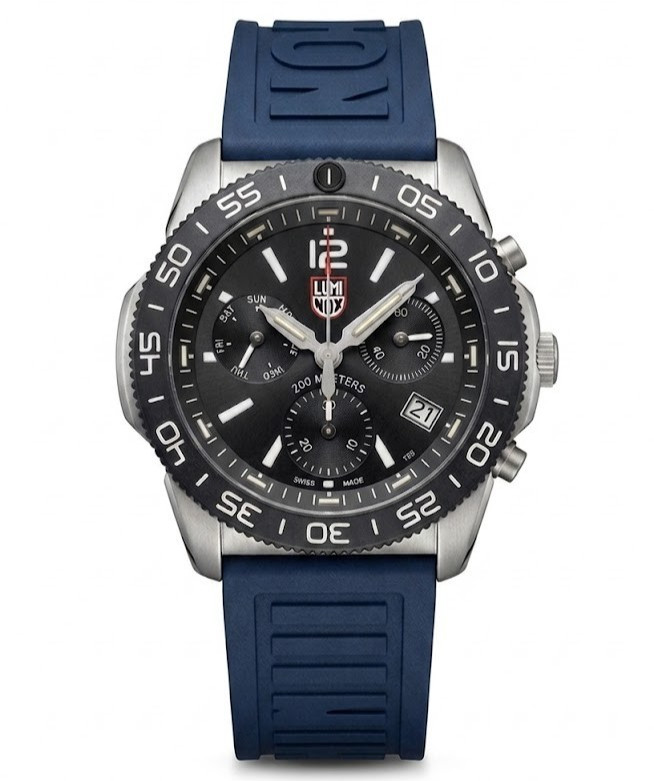 Luminox Pacific Diver Chronograph 44mm Black Dial Rubber Men’s Watch XS.3143