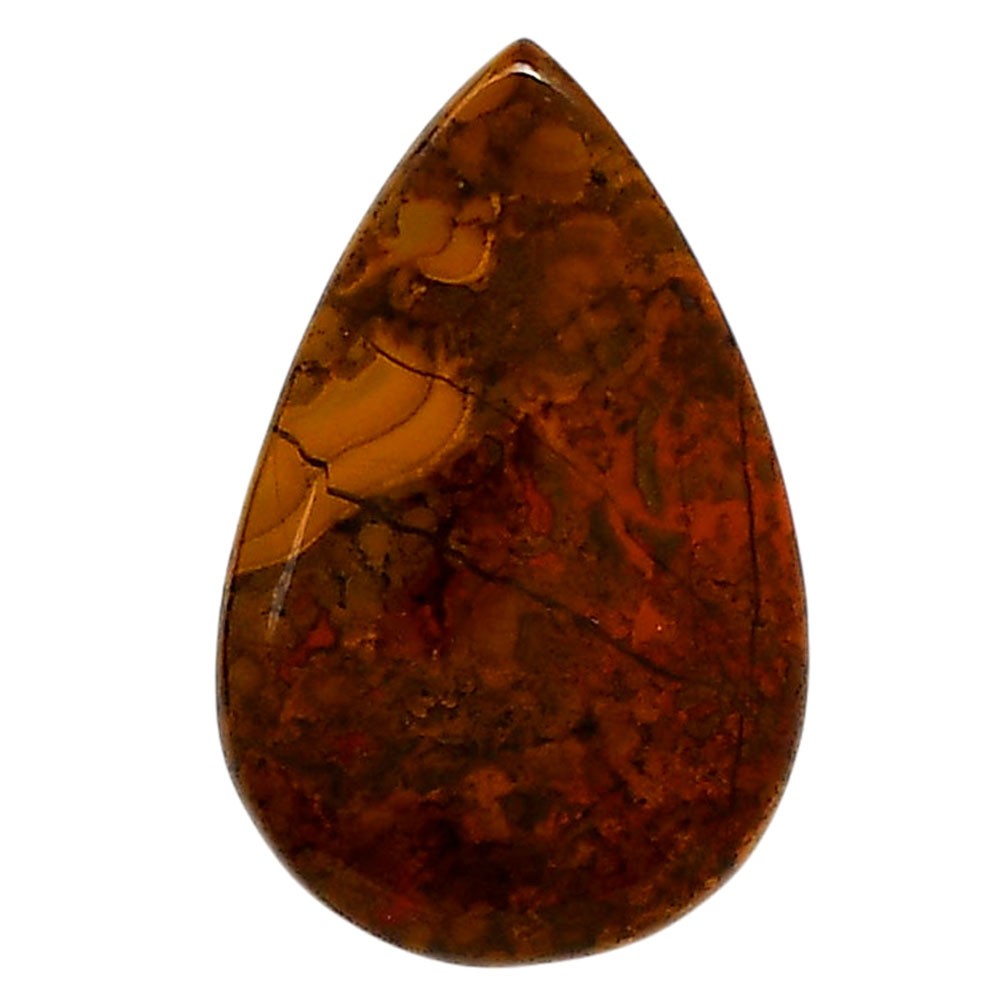 Rare Cady Mountain Agate 18.8×29.35×4.7 mm Pear Shape Gemstone LS71-05543