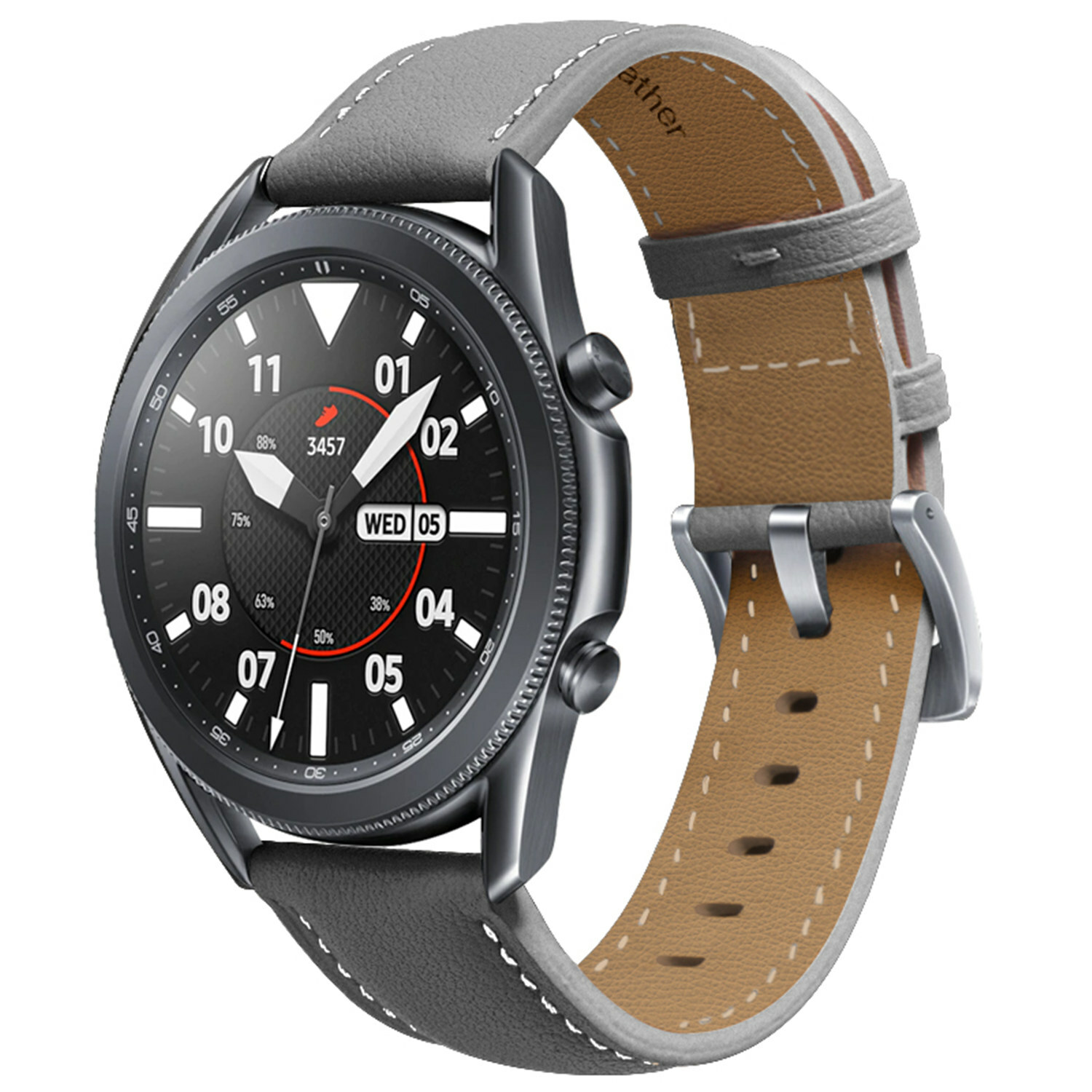 Stitching Leather Band for Samsung Galaxy Watch 3 41mm 45mm Bracelet Watch Strap
