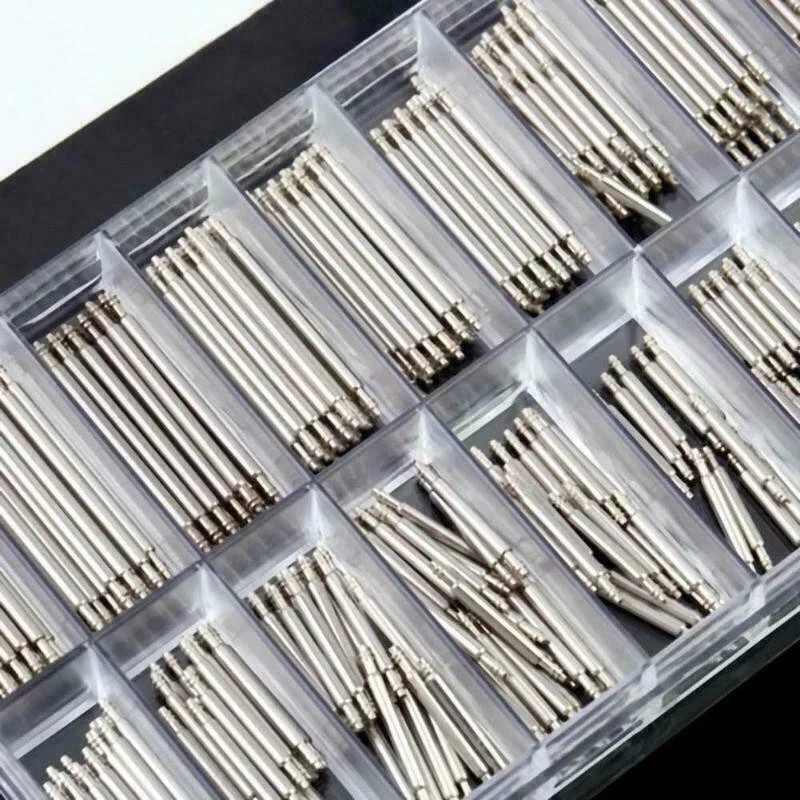 360pcs Watch PINS SPRING BARS Band Strap Link 8-25mm Repair Kit Stainless Steel
