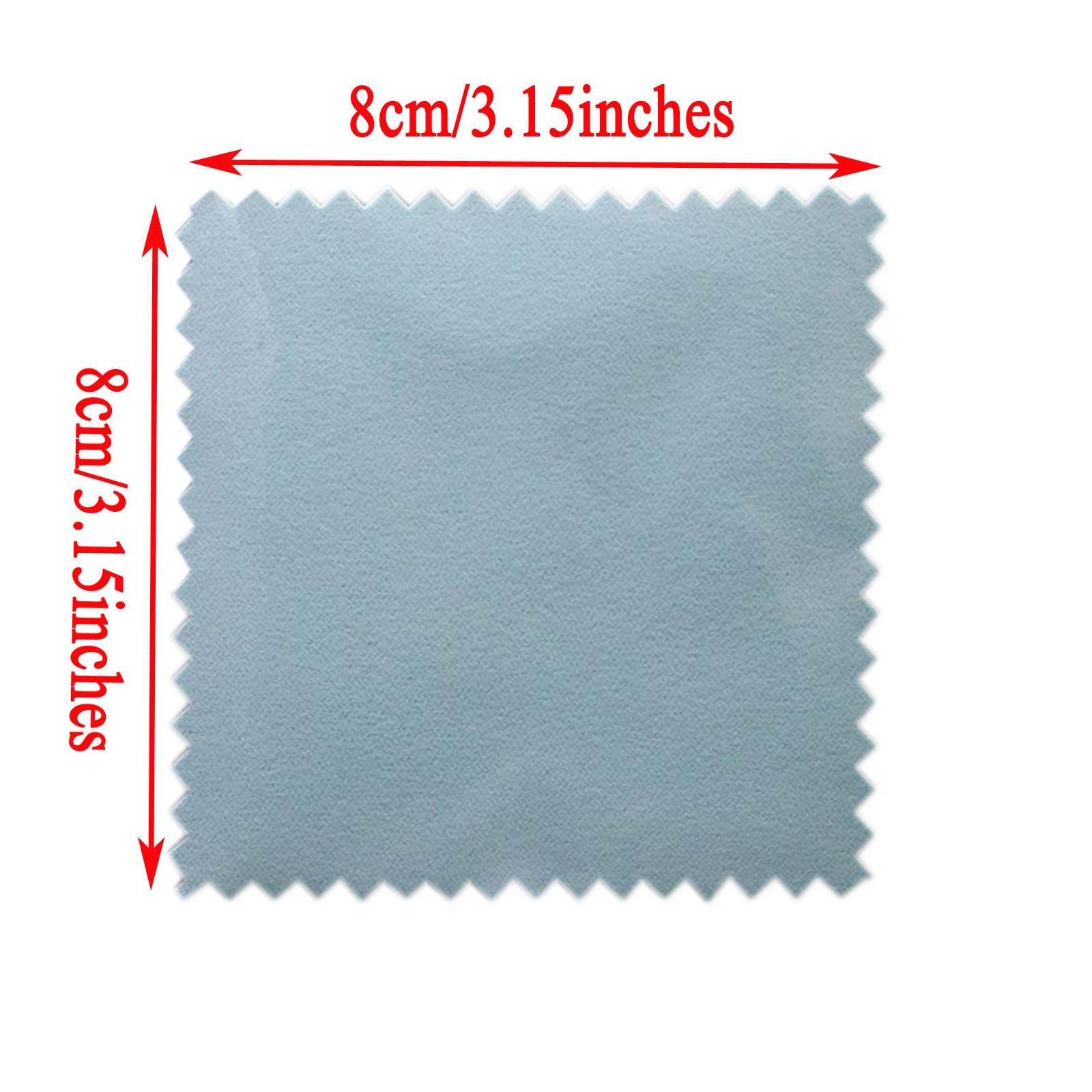50pcs Jewelry Cleaning Cloth Polishing Cleaning Cloths for Sterling Silver Gold