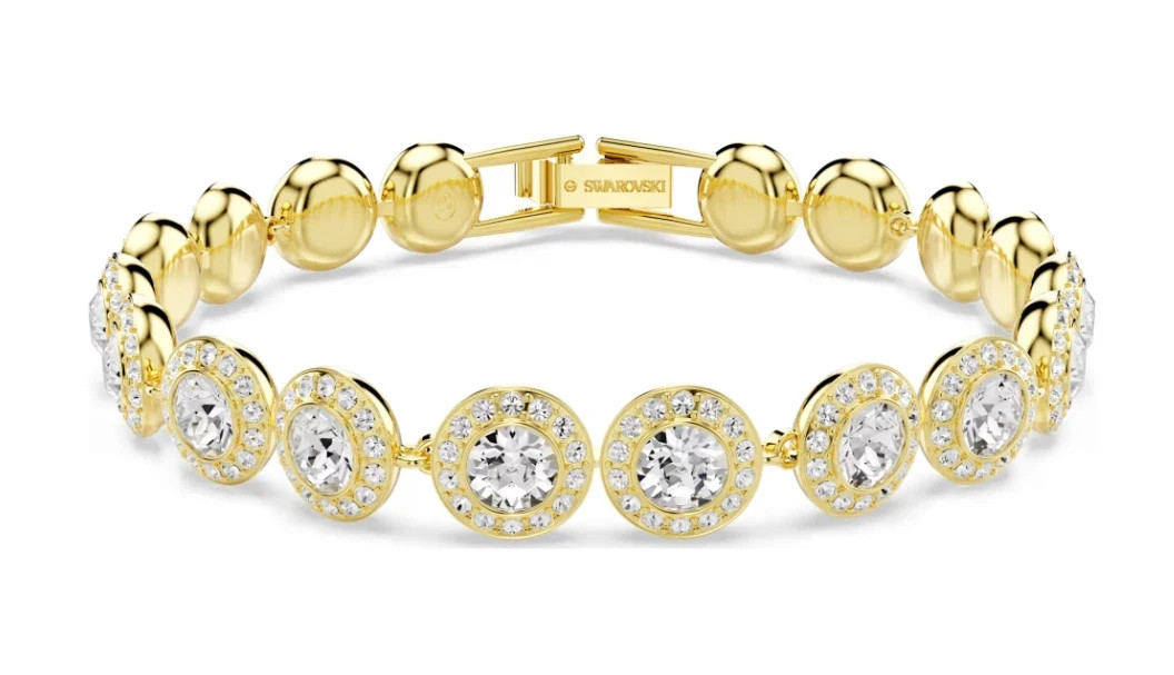 Swarovski Una Angelic set Set (3), Round cut, White, Gold-tone plated