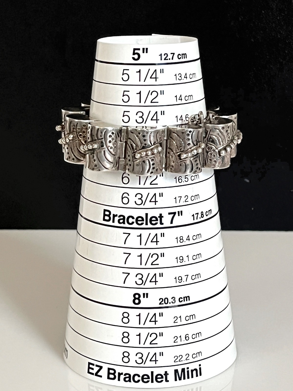 VTG 1960’s TAXCO 925 Sterling Silver Heavy Link Bracelet – Fits Up To 6 1/4″