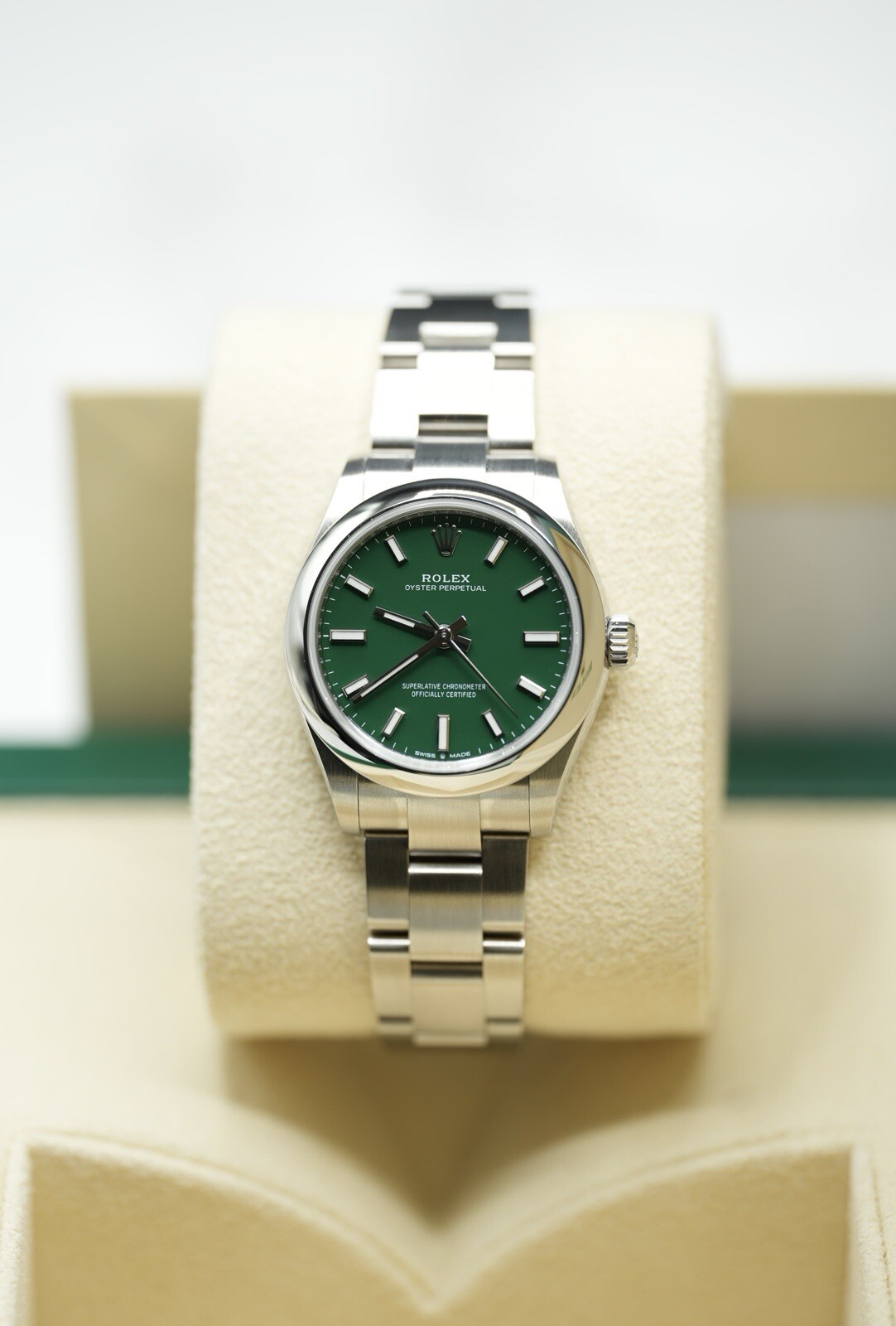 Rolex Oyster Perpetual 31mm Green Dial 277200 Unworn 2024 Model