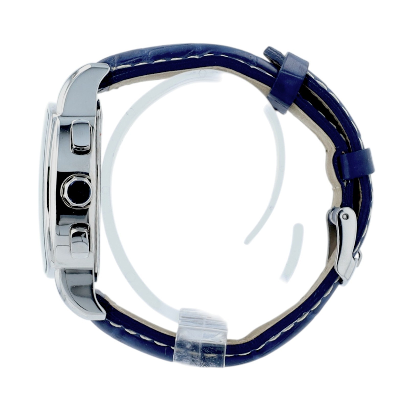 Beuchat Activ 50 Mens Chronograph Watch Blue Dial Swiss Steel 200M Date Quartz