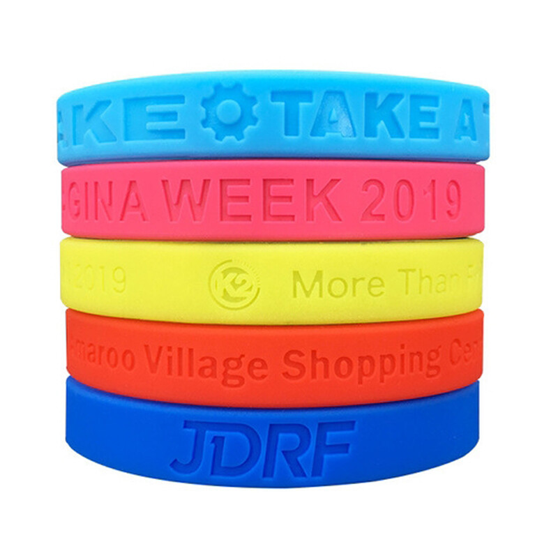 50Pcs Custom Silicone Wristbands Personalize Rubber Bracelets Gifts Motivation