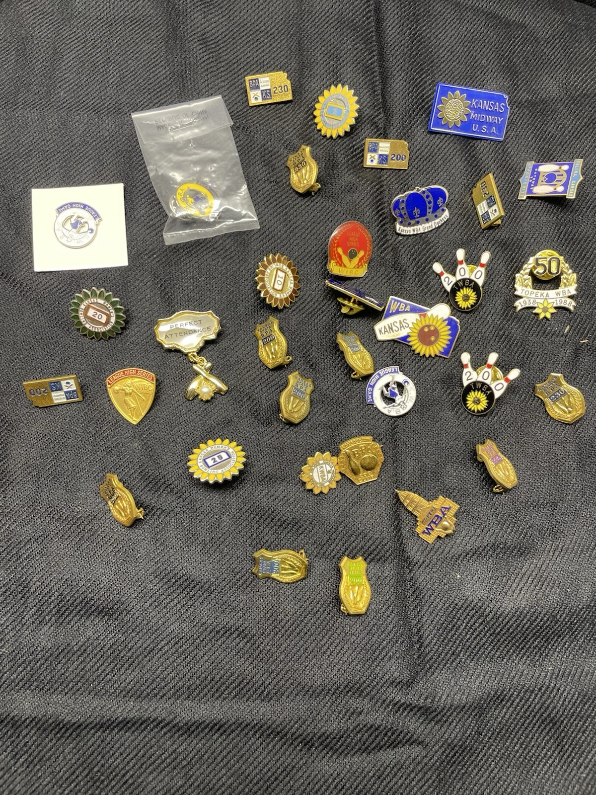 Lot Of 30+ Bowling Theme Award Pins See Pictures Details/wear