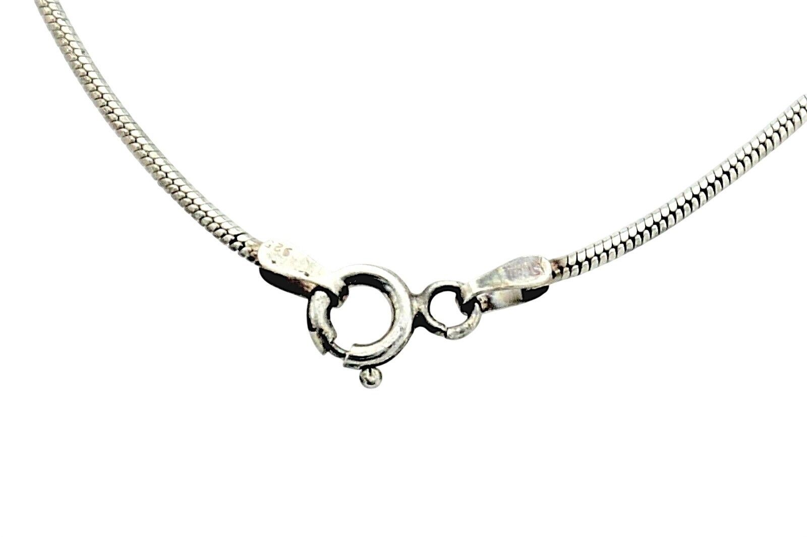 Onyx Pendant With 18 Inch Snake Chain In Solid .925 Sterling Silver 17.0 g