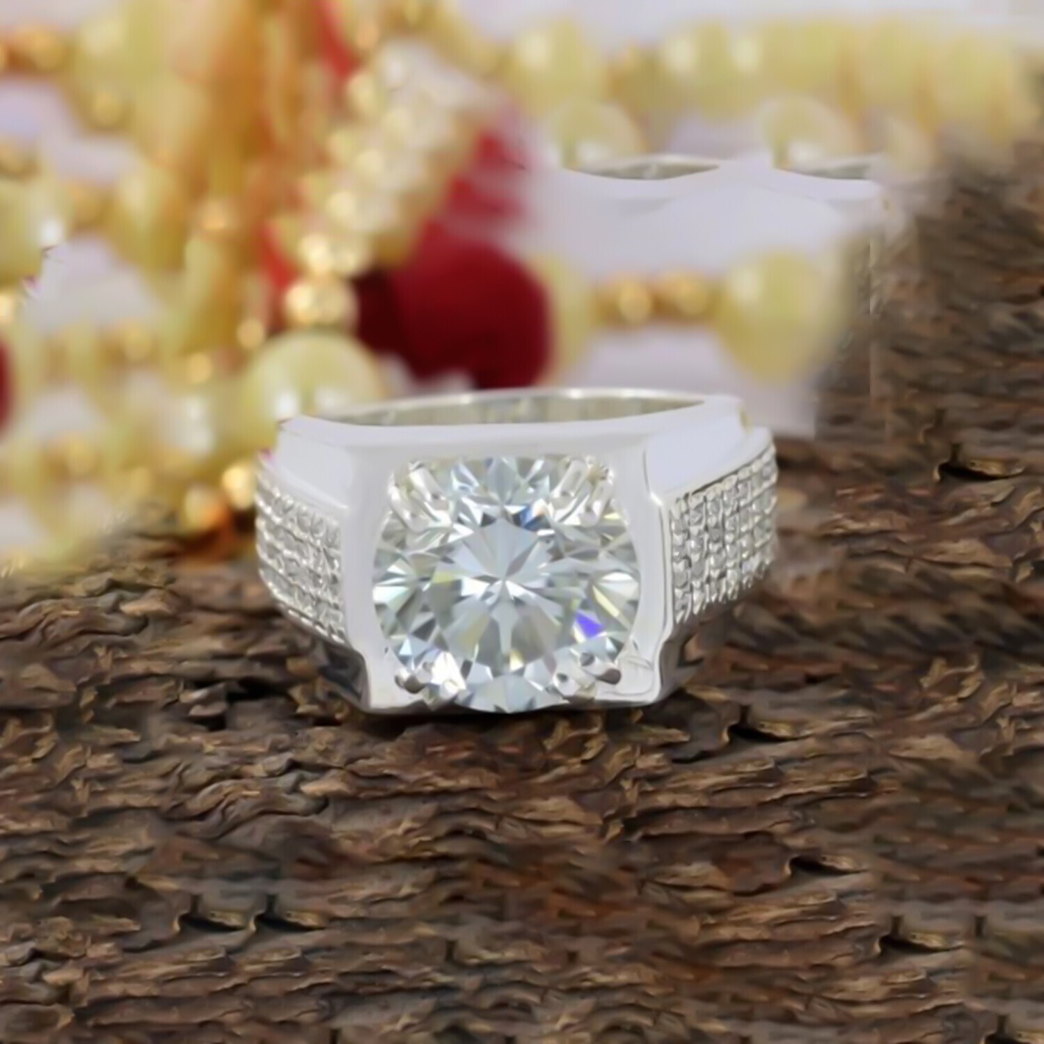 4.90 Ct Certified White Diamond Ring – Wedding Jewelry in 925 Sterling Silver
