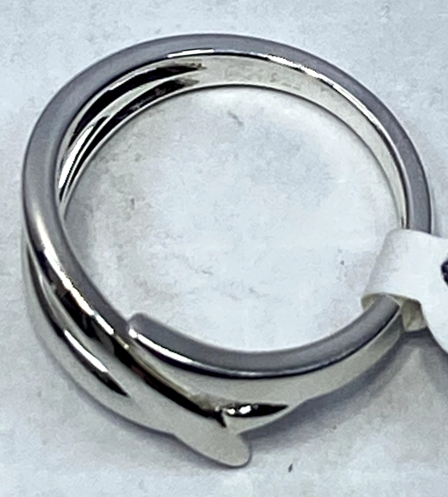 Kit Heath Twine Thorn Crossover Ring Sterling Silver Size 8 NWT