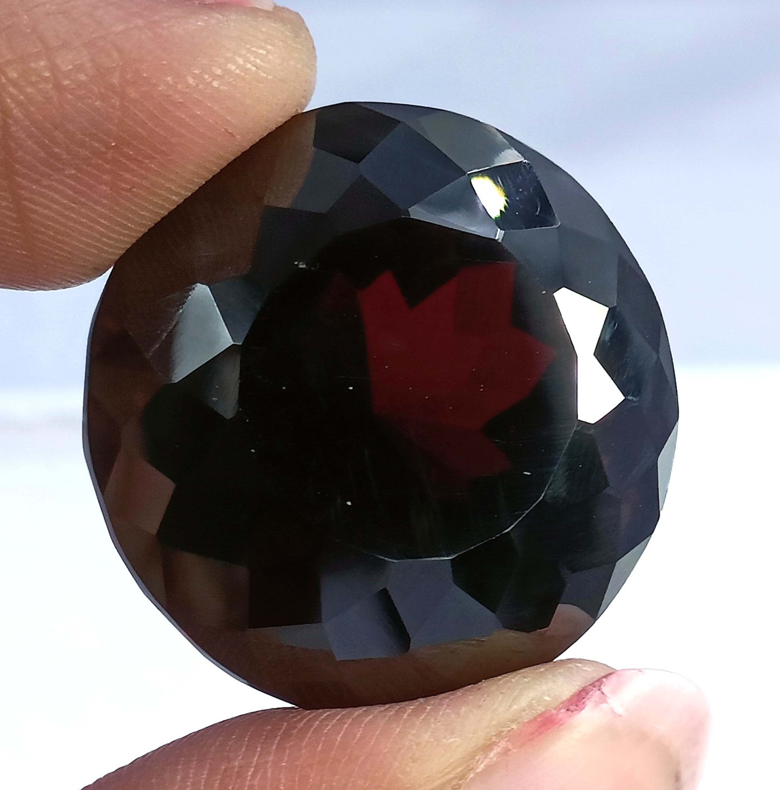 Fabulous Quality 120 Ct Natural Red Spinel Round Shape IGL Gemstone 6MHB