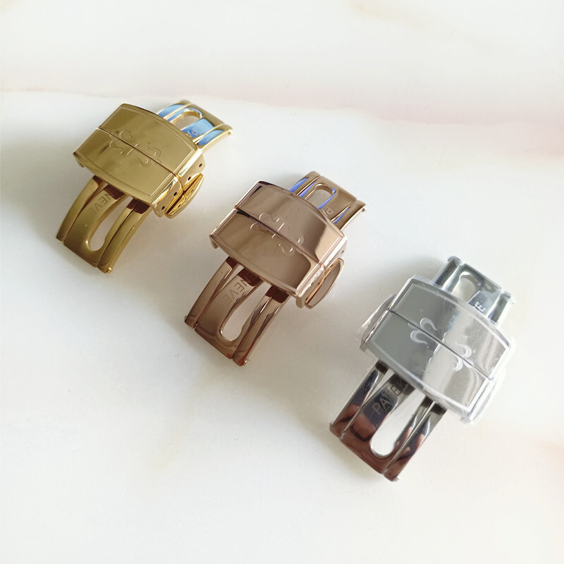 Stainless Steel Folding Clasp Butterfly Buckle 16 18 for Patek Philippe Aquanaut